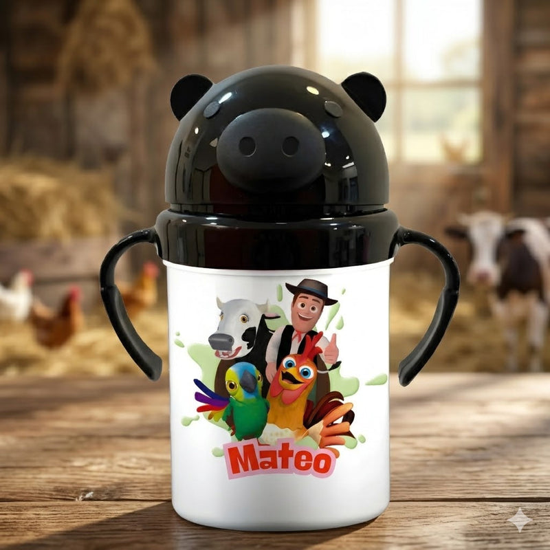 Jarro Térmico con Tapa de Osito Personalizado • El Regalo Más Tierno • Calidad Premium