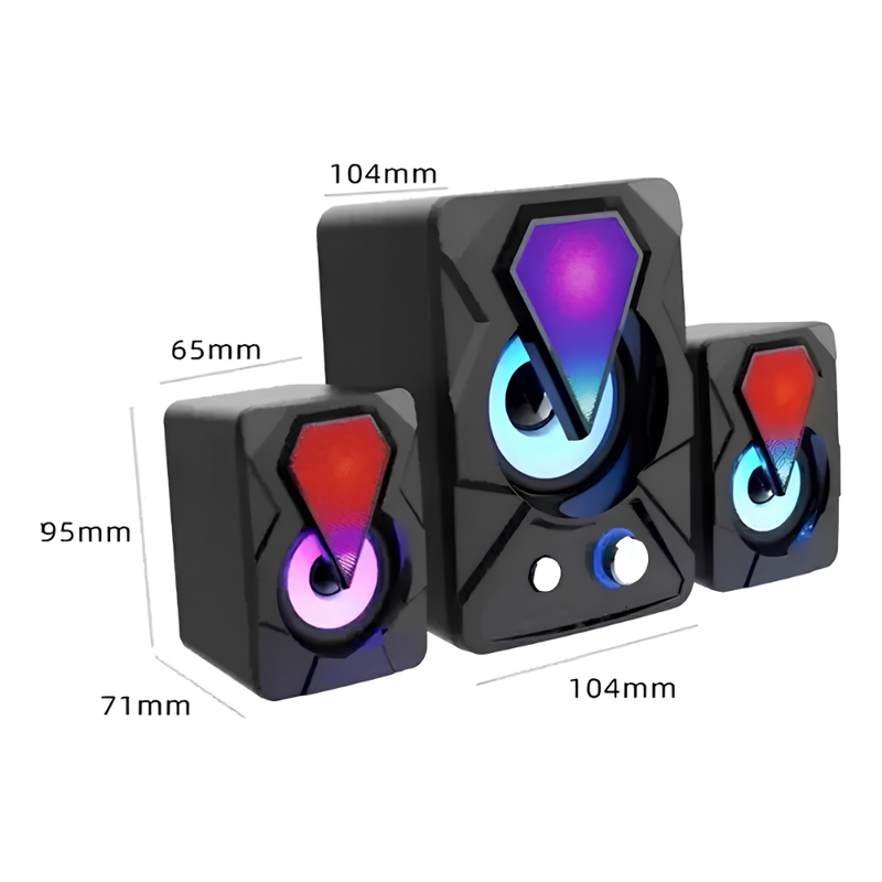 Parlante para PC con Luz E-1306 YSD
