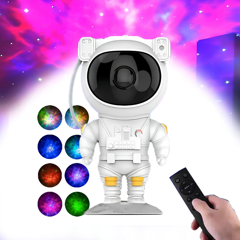 Proyector Astronauta Parlante Luces Galaxia Grande