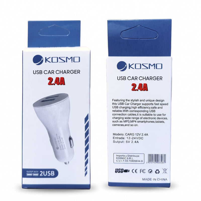 Cabezal Para Auto 2.4A Kosmo