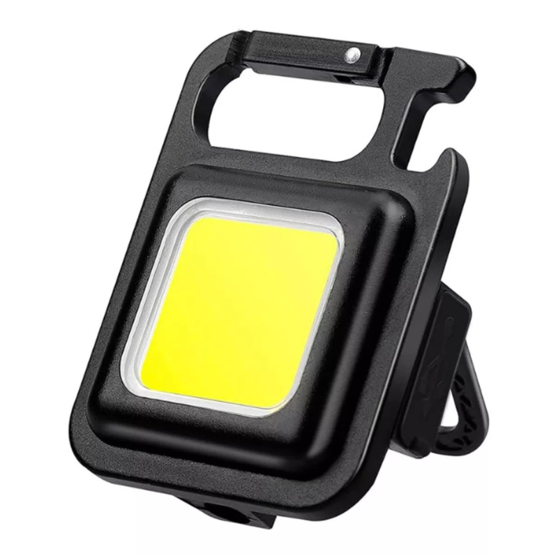 Linterna Llavero Recargable de Luz Blanca Potente Con Destapador