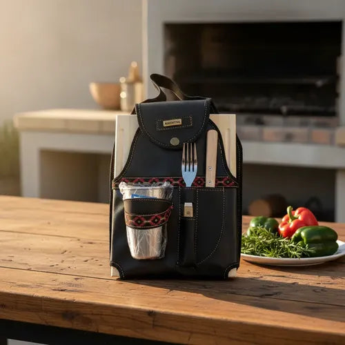 Set Matero/Asador Portátil – Organizador Compacto y Funcional