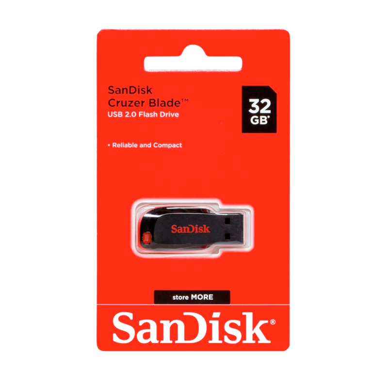 Pendrive SanDisk Cruzer Blade 32GB USB 2.0