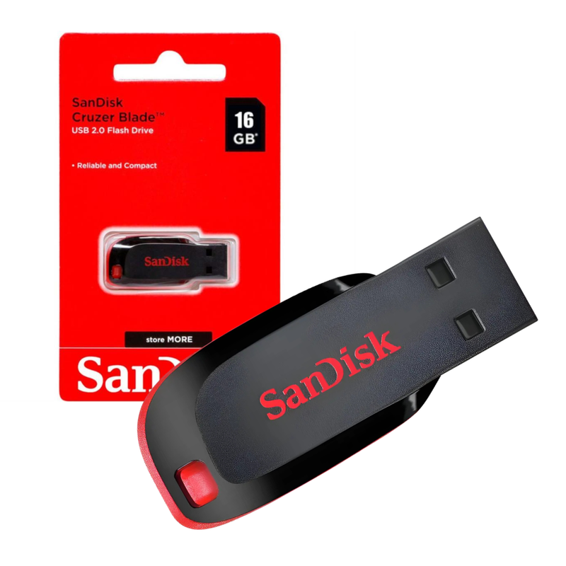 Pendrive SanDisk Cruzer Blade 16GB USB 2.0