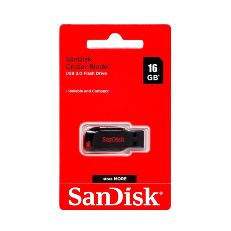 Pendrive SanDisk Cruzer Blade 16GB USB 2.0