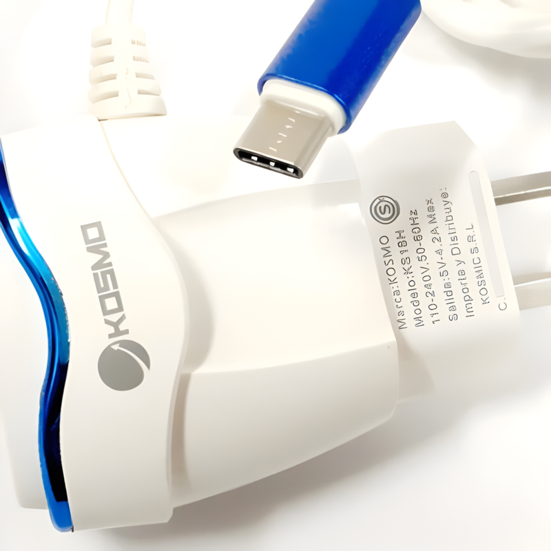Cargador Kosmo 4.2A con Cable Integrado (Tipo C)