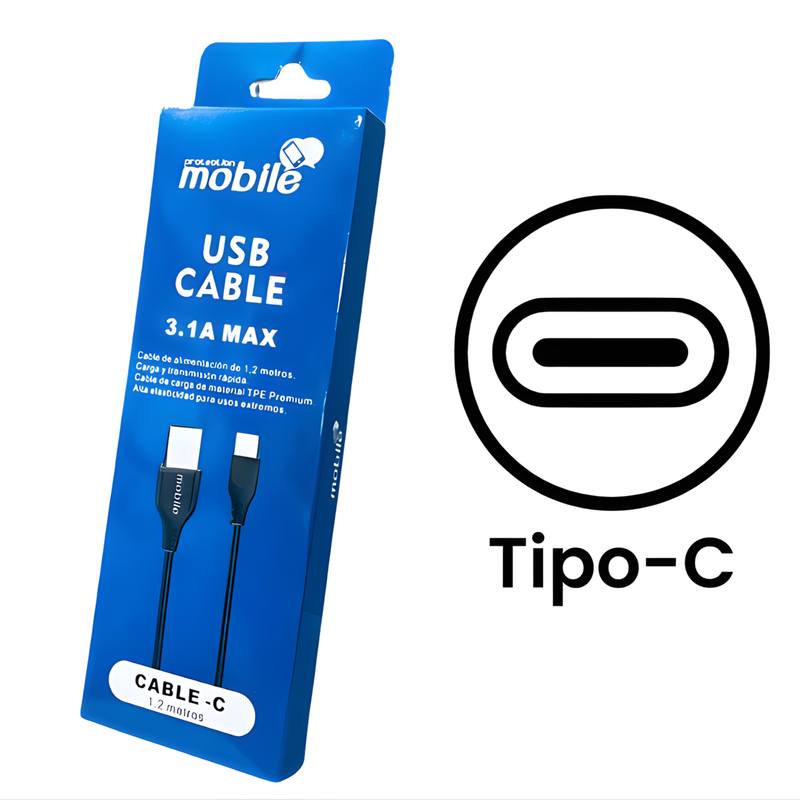 Cable USB Mobile 2Mts. (Tipo C)