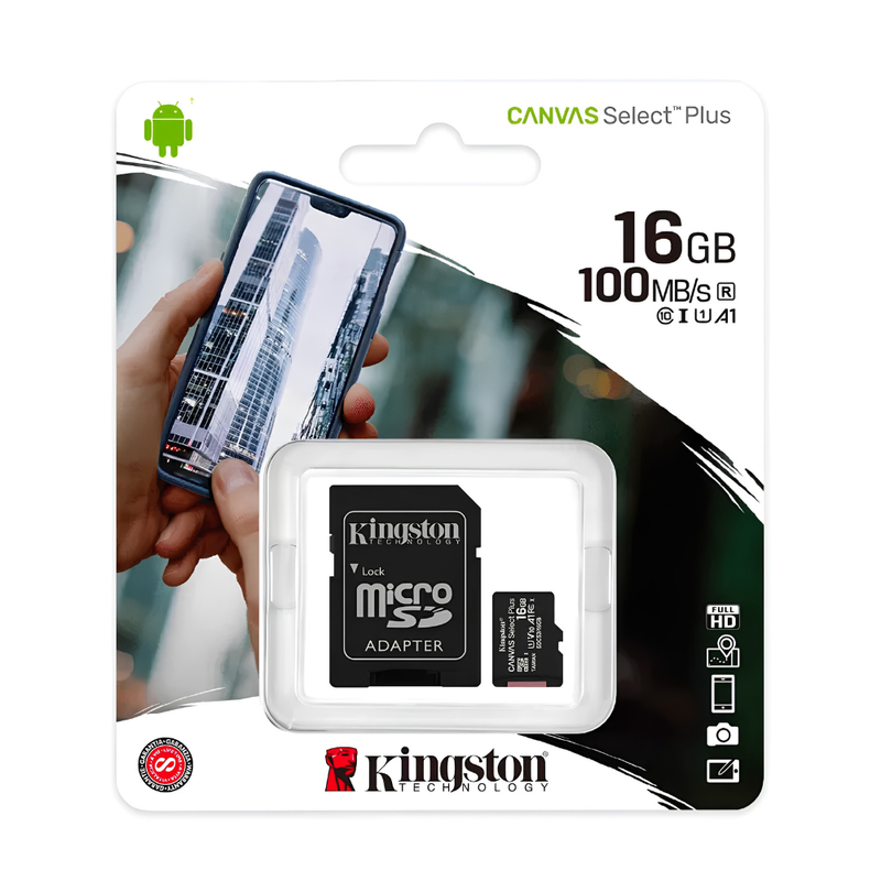 Tarjeta de Memoria MicroSD 16gb Kingston