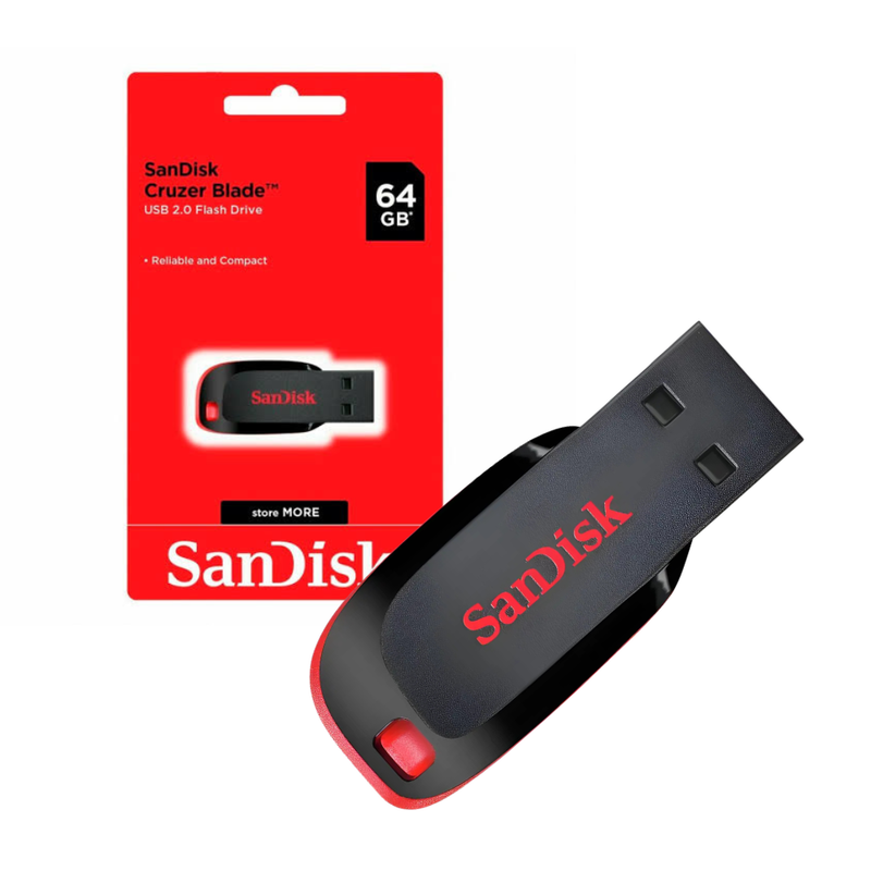 Pendrive SanDisk Cruzer Blade 64GB USB 2.0