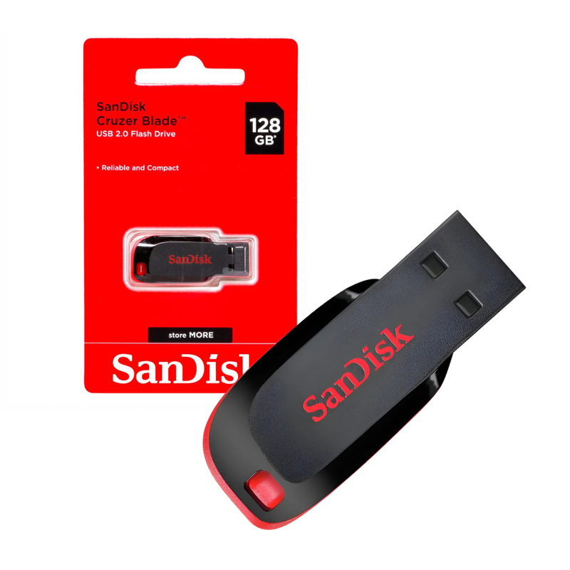 Pendrive SanDisk Cruzer Blade 128GB USB 2.0