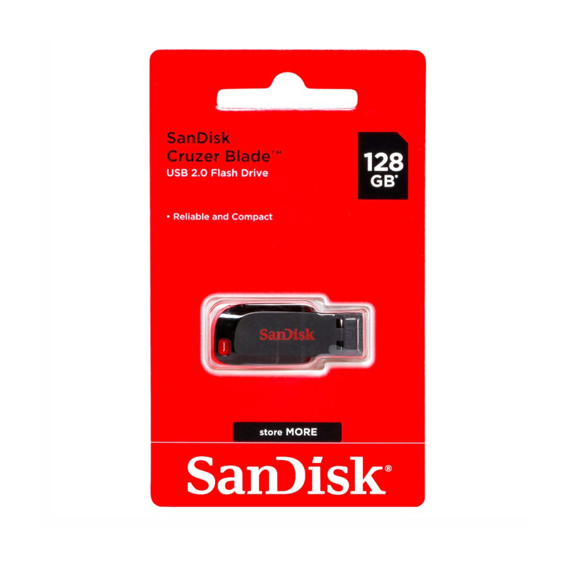 Pendrive SanDisk Cruzer Blade 128GB USB 2.0