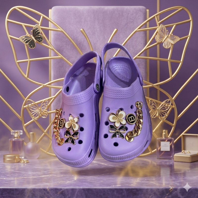 Crocs Infantiles con Dijes Decorativos –  Cómodos, Livianos y Personalizables