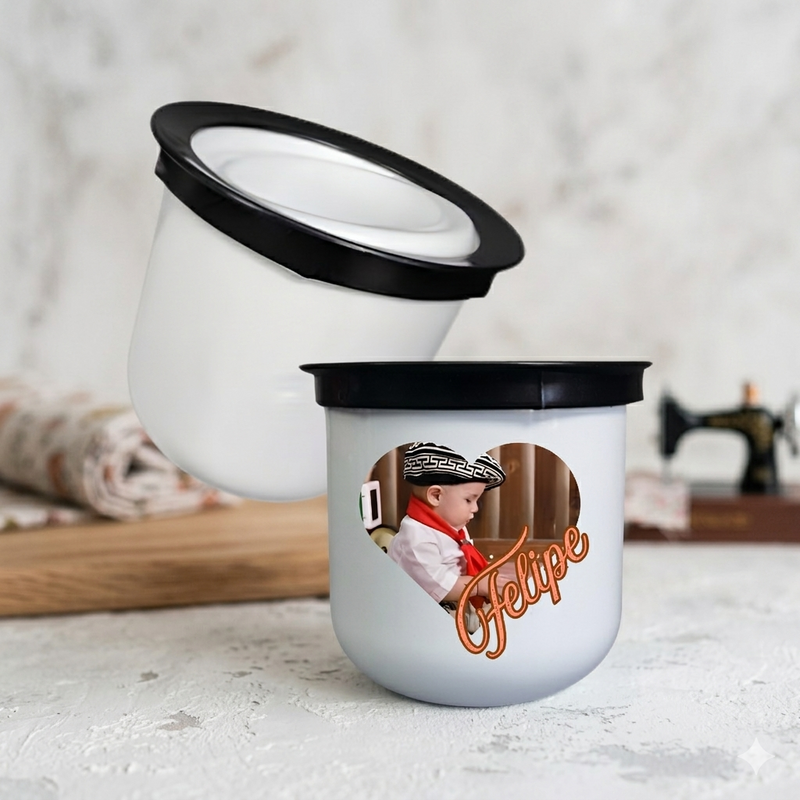 Mate de Polímero Antivuelco Ergonómico - Personalizado Full Color