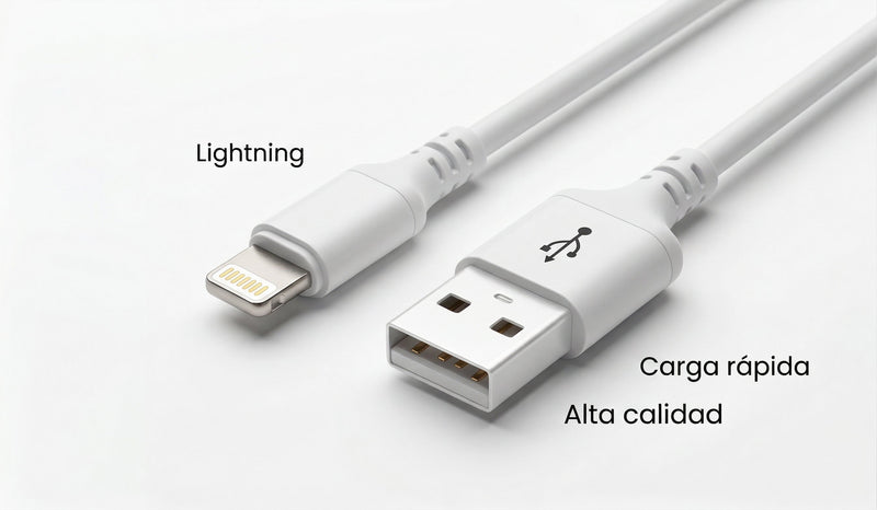 Cable USB Mobile 1.2Mts. (Lightning)