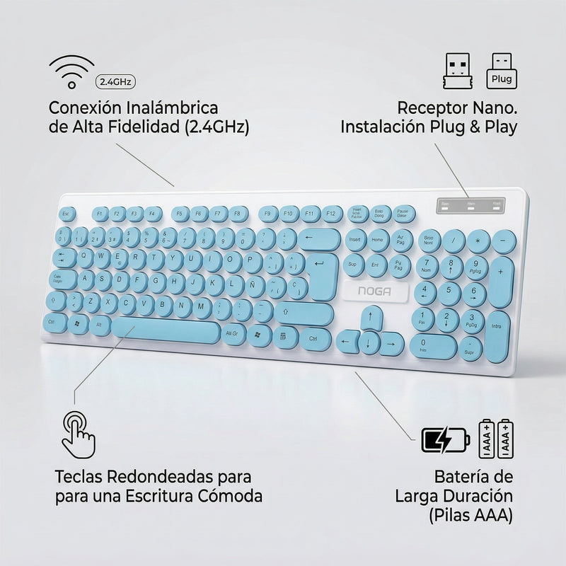 Teclado Inalámbrico NKB-580