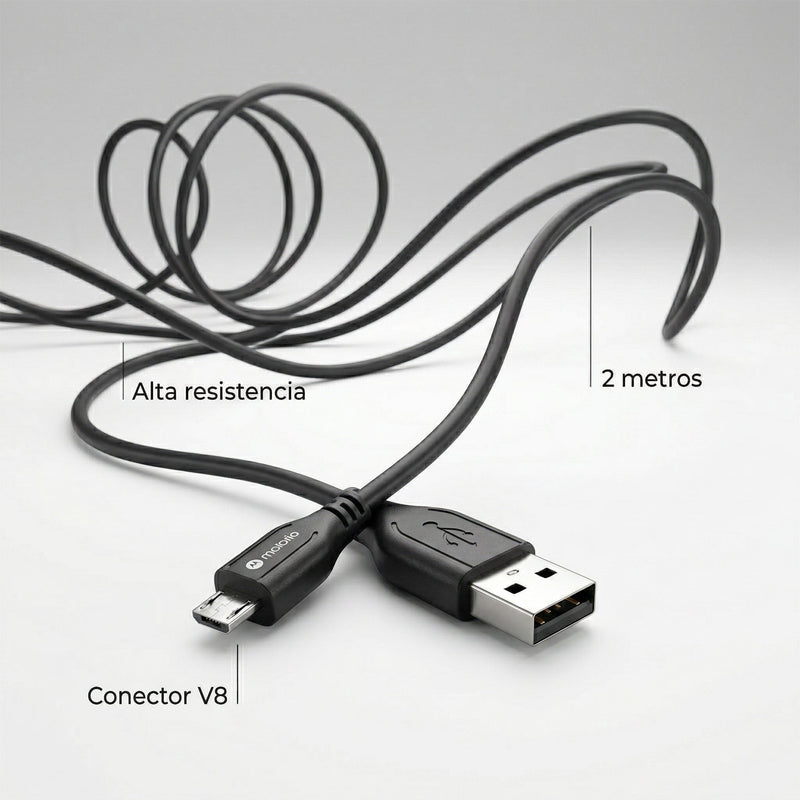 Cable USB Mobile 2Mts. (Micro V8)