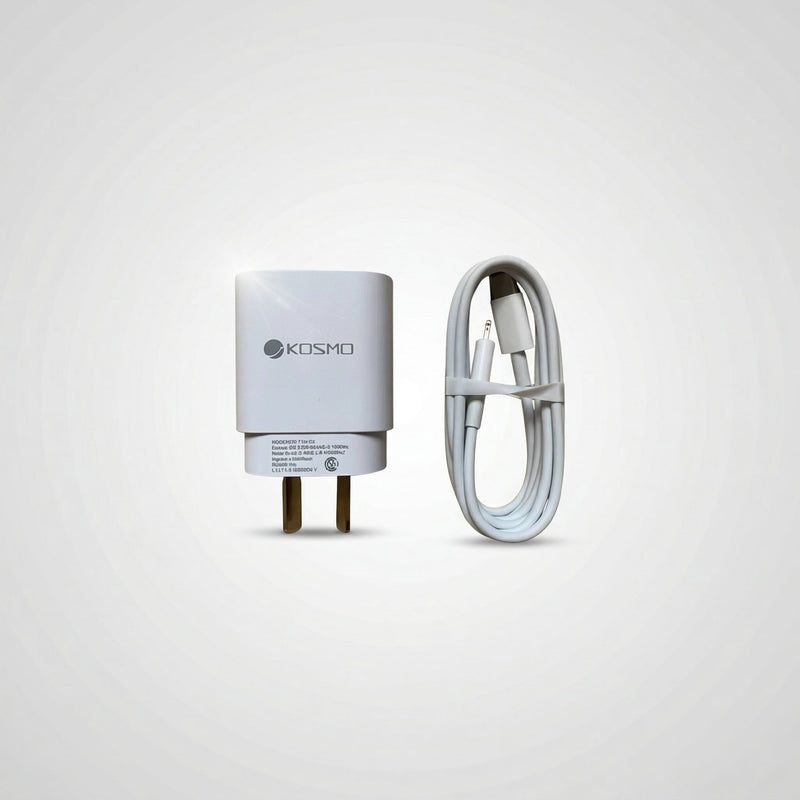 Cargador Rápido 25w iPhone Ficha C a Lightning
