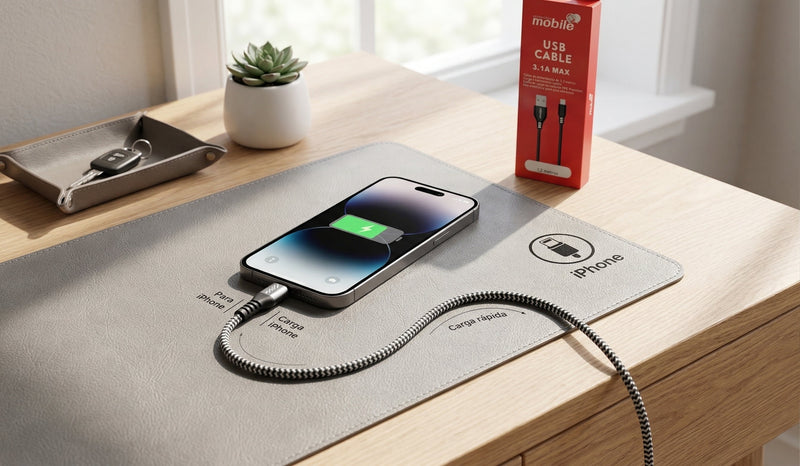 Cable USB Mobile 1.2Mts. (Lightning)
