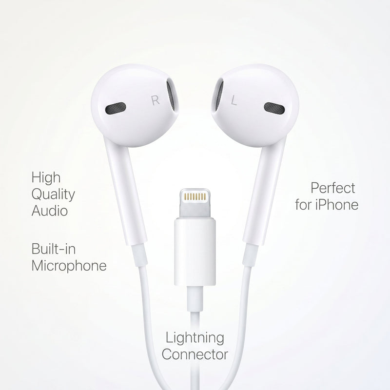 Auricular de Cable para iPhone Ficha Lightning