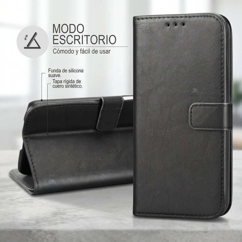 Funda Ejecutiva Flip Cover Tipo Librito para Motorola G45