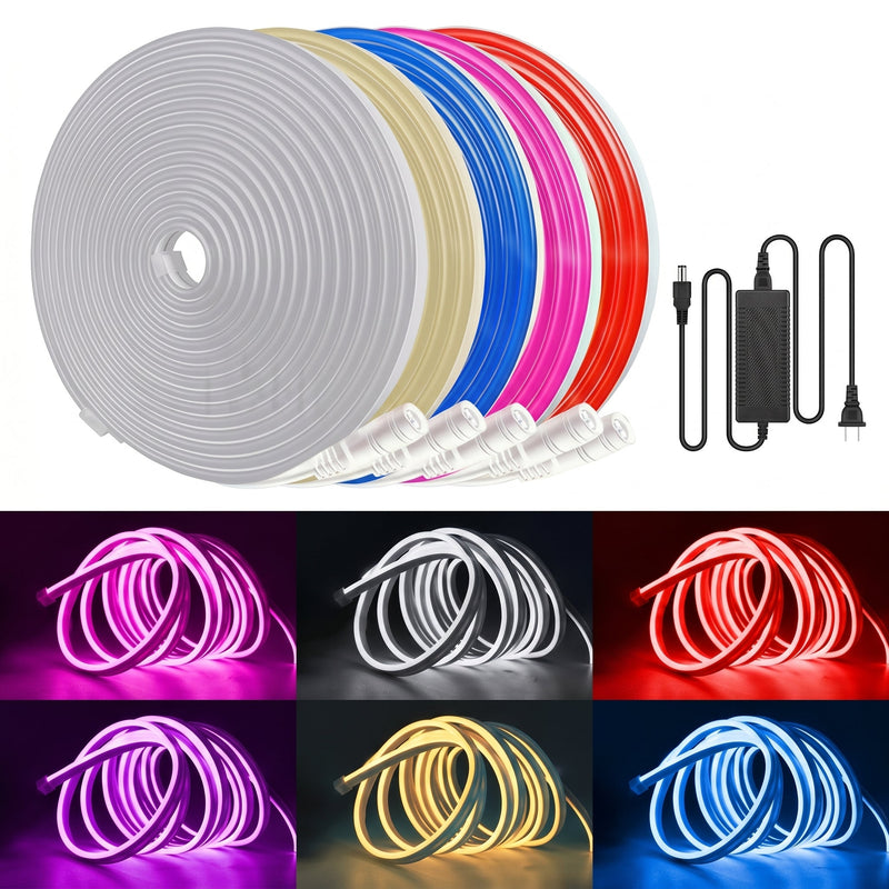 Tira de Luces LED Flexible 5mts Unicolor