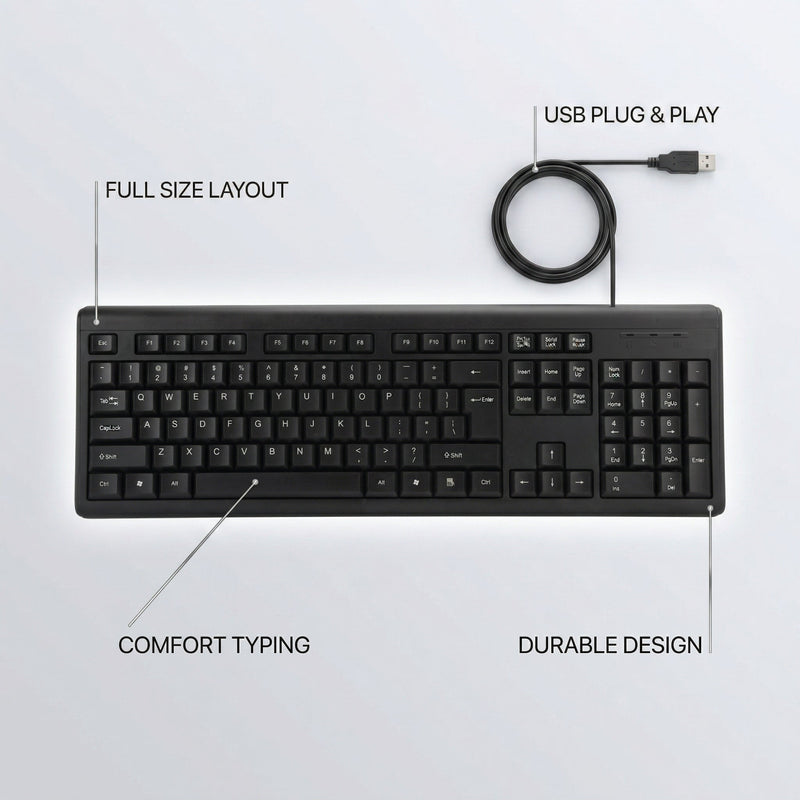 Teclado con Cable USB