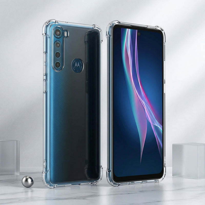 Funda Transparente Antishock Motorola One Fusion