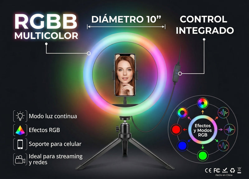 Aro de Luz Led RGB