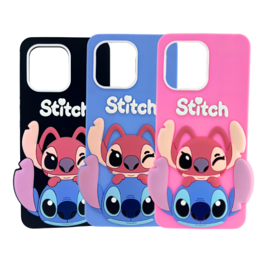 Funda de silicona con diseño de Stitch Motorola G15