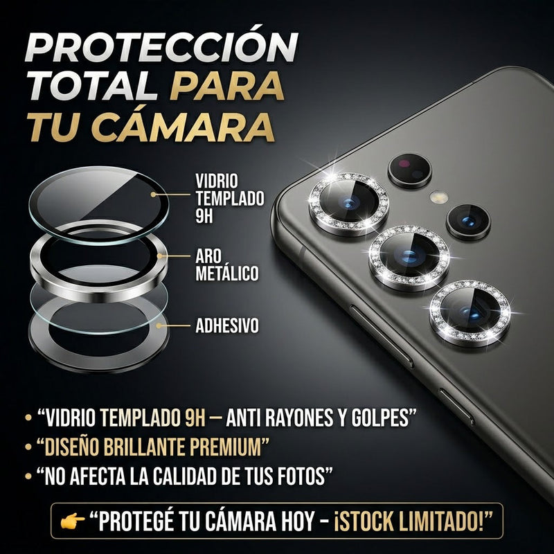 Protector para Cámara con Acabado Brillante y Vidrio Templado Premium Samsung S25
