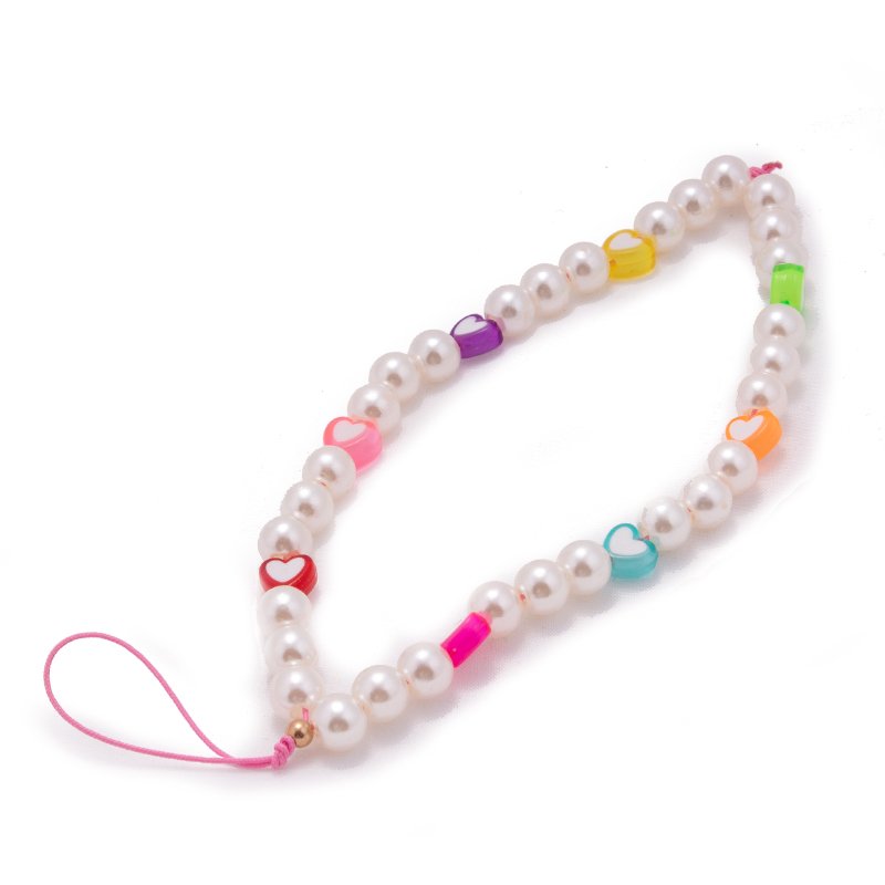 Strap Pulsera para Celular con Cuentas Brillantes – Agarre Seguro y Estilo Elegante