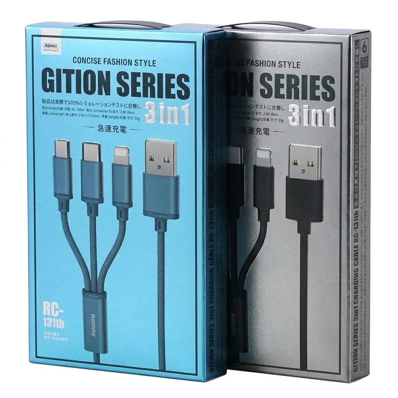 Cable Premium 3 en 1 USB REMAX RC-131TH