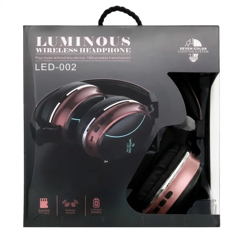 Auricular Vincha Bluetooth LUMINOUS LED-002