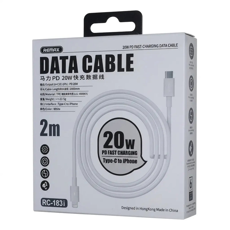 Cable Premium USB A TIPO C 2Mts. 20W REMAX RC-183i