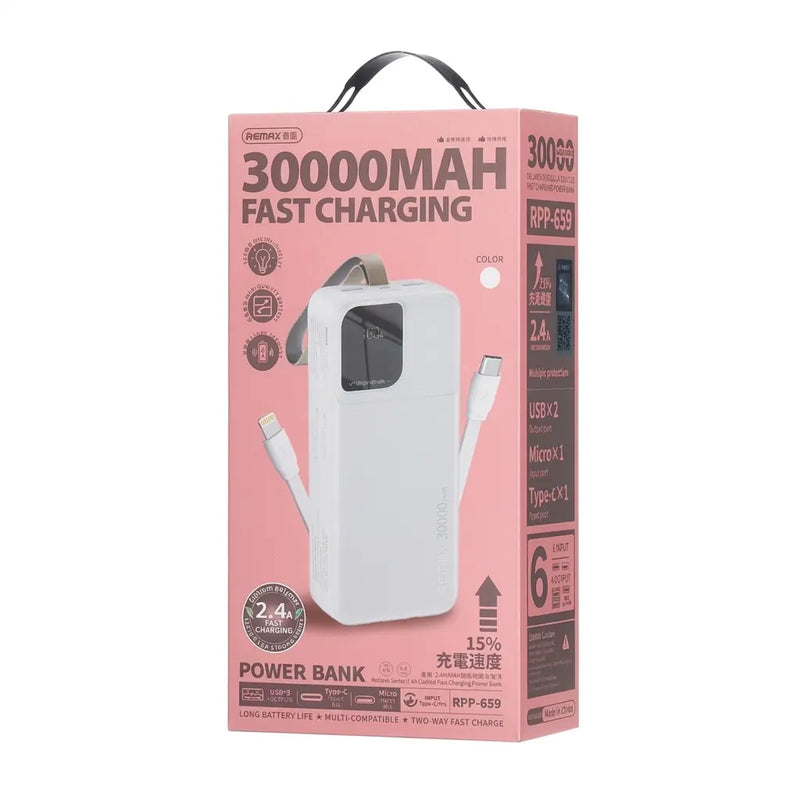 POWER BANK 30.000 MAH RPP-659 BLANCO REMAX