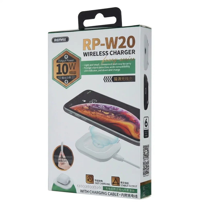 CARGADOR INALAMBRICO 10W RP-W20 REMAX