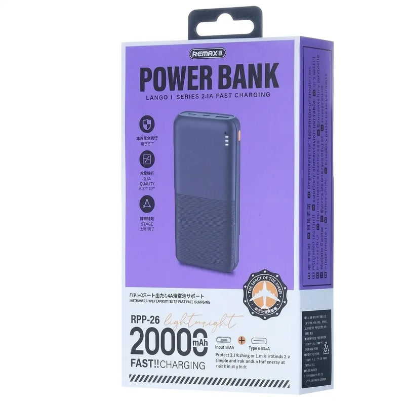 Power Bank 20.000MAH RPP-26 REMAX
