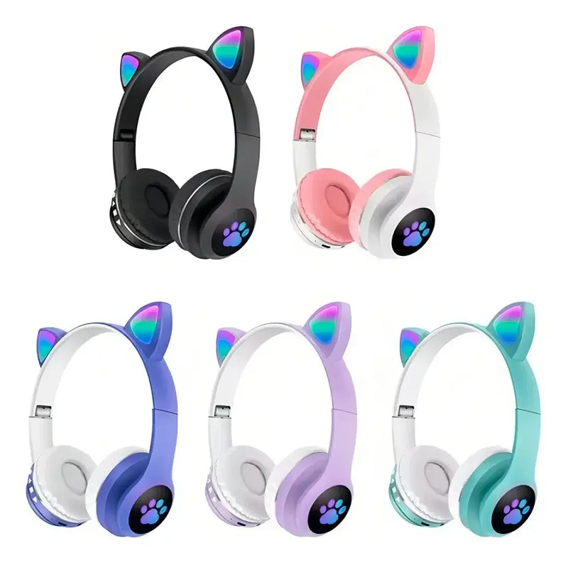 Auricular Vincha Cat Ear con Luces LED