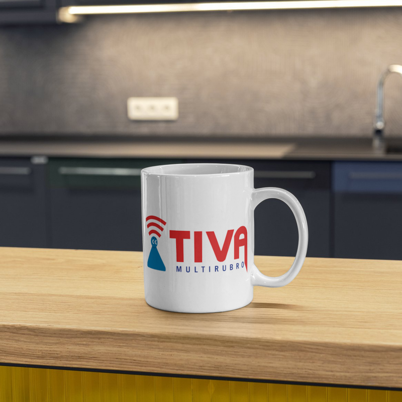 Taza Blanca Personalizada de Cerámica