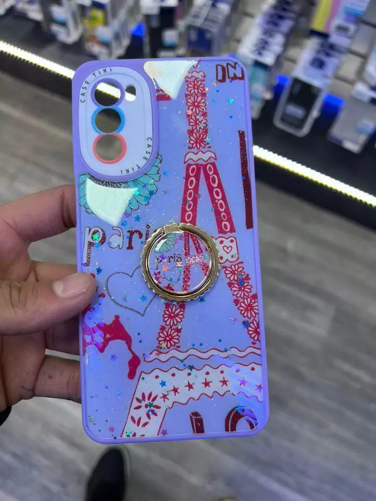 Funda de silicona con anillo y colgante Iphone 11