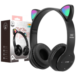 Auricular Inalámbrico Vincha P47m Gatito LED