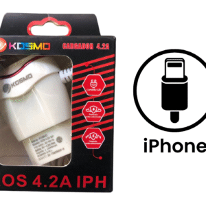 Cargador Rápido Kosmo 4.2A (Lightning)