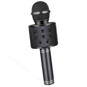 Micrófono Karaoke Inalámbrico de Colores - Negro