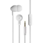 Auricular Comun Manos Libres Color Blanco con Gomita en caja y Compatible con Todos los Celulares Tablet  y otros