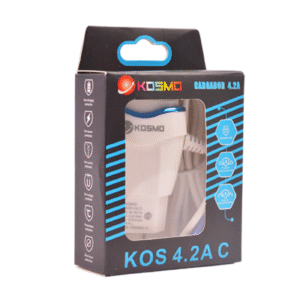 Cargador KOSMO Carga ¨RAPIDA¨ 4.2A Tipo C