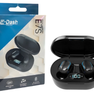 Auricular In-Ear Inalambrico E7s Bluetooth Negro.