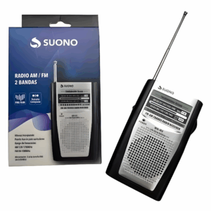 Mini Radio Portatil AM FM Parlante con Entrada Aux Suono