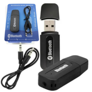 Adaptador Receptor Bluetooth Con USB y Auxiliar De Audio 3.5mm