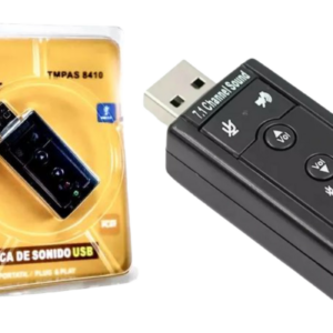 Adaptador Placa De Sonido Usb Externa Audio 5.1 3d - Auriculares Micro