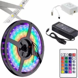 Tira Luces Led RGB 5Mts con Control Remoto